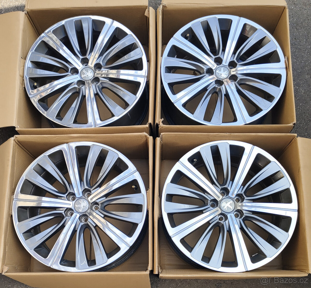 Použité alu disky Peugeot 508 5x108r19 8j et42