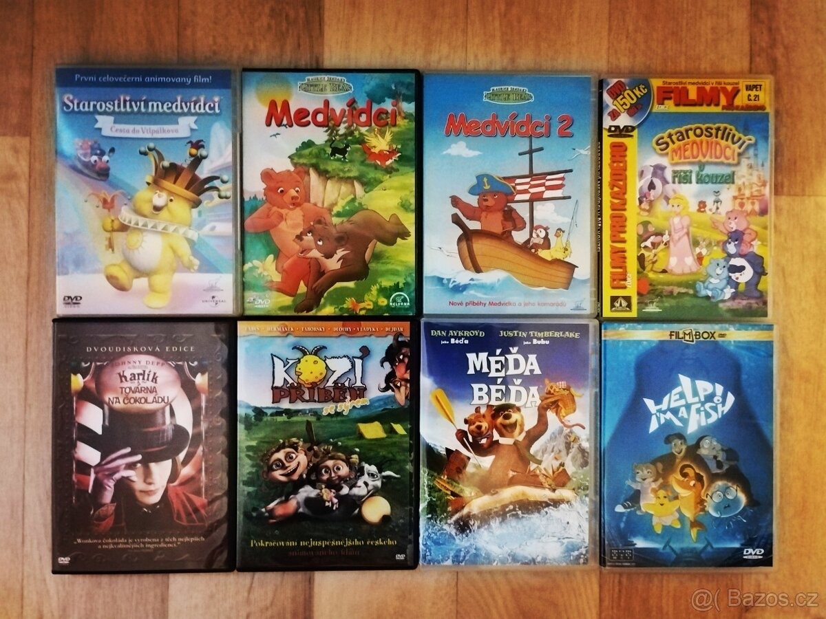 DVD dětská 8ks