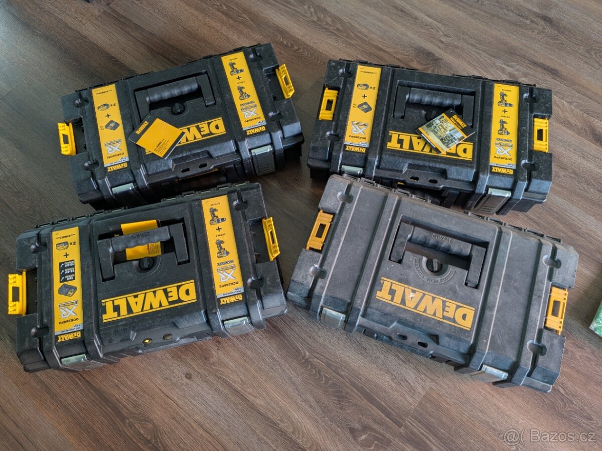 Dewalt tough kufry - 5 ks - IP 65 - 3 nové, 2 použité