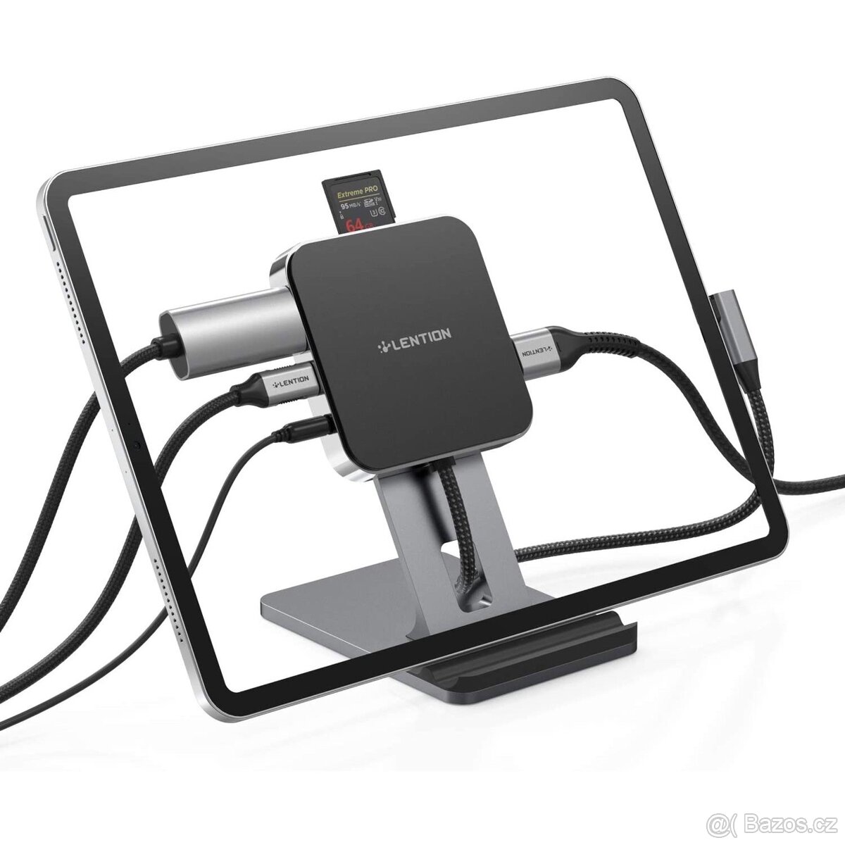 LENTION USB C Hub (stojan) pro iPad, iPad Pro, MacBook.