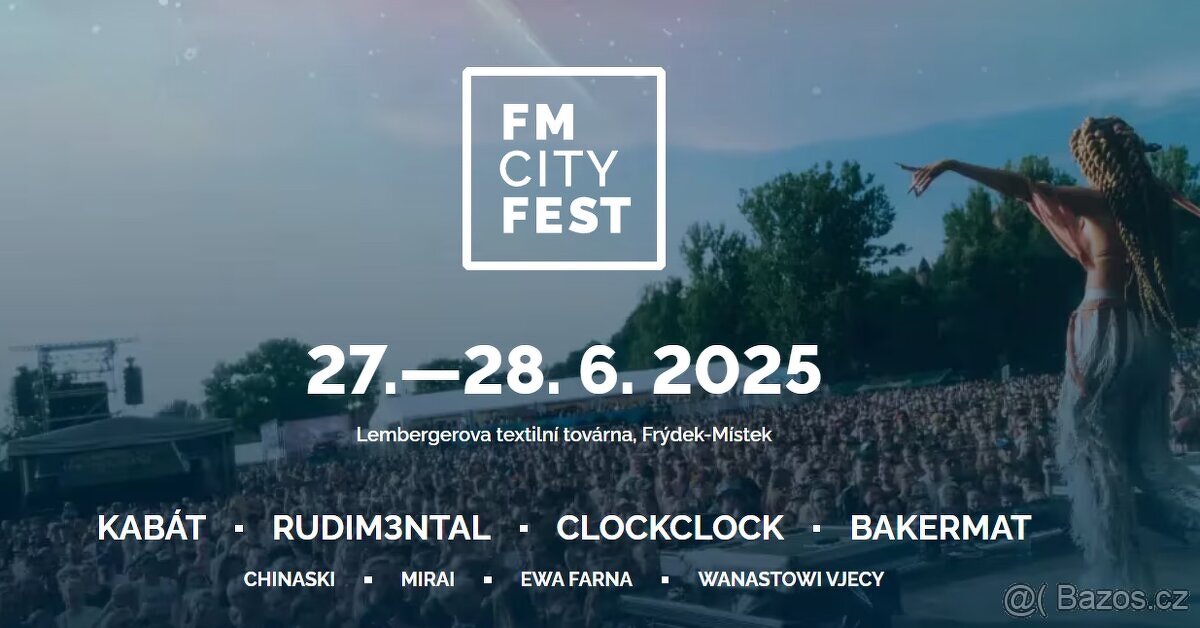 Fm city fest - vstupenka + vip parkování