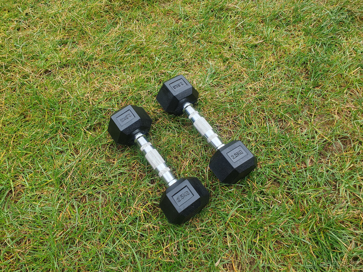 jednoručky činky - HEXA sada 105kg