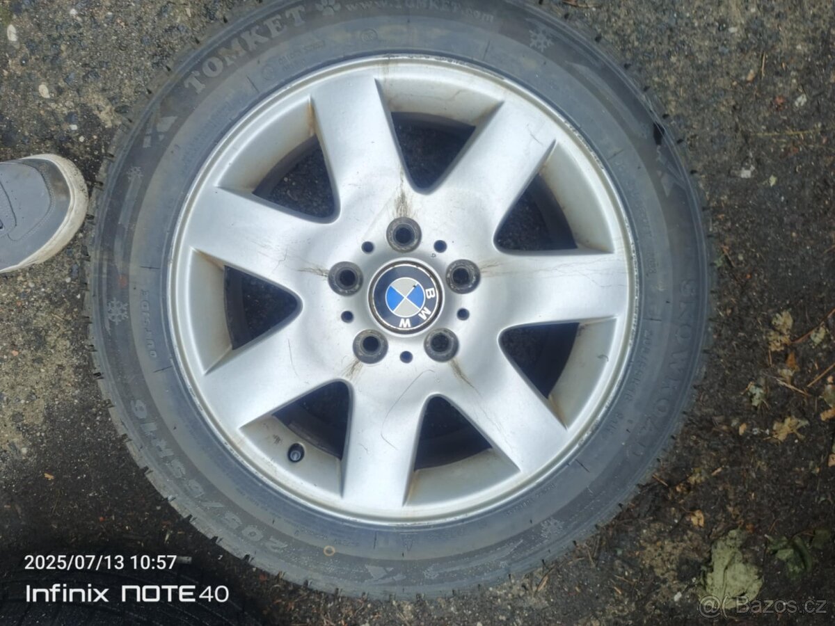 Alu kola na bmw 5x120, R16 zimní pneu
