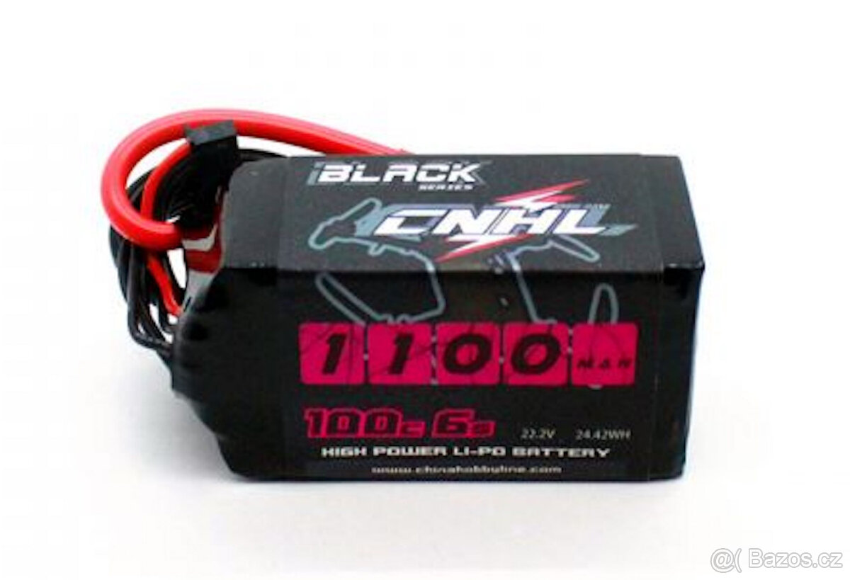 Baterie CNHL Black Series 1100/ 1300mAh 22.2V 6S 100C