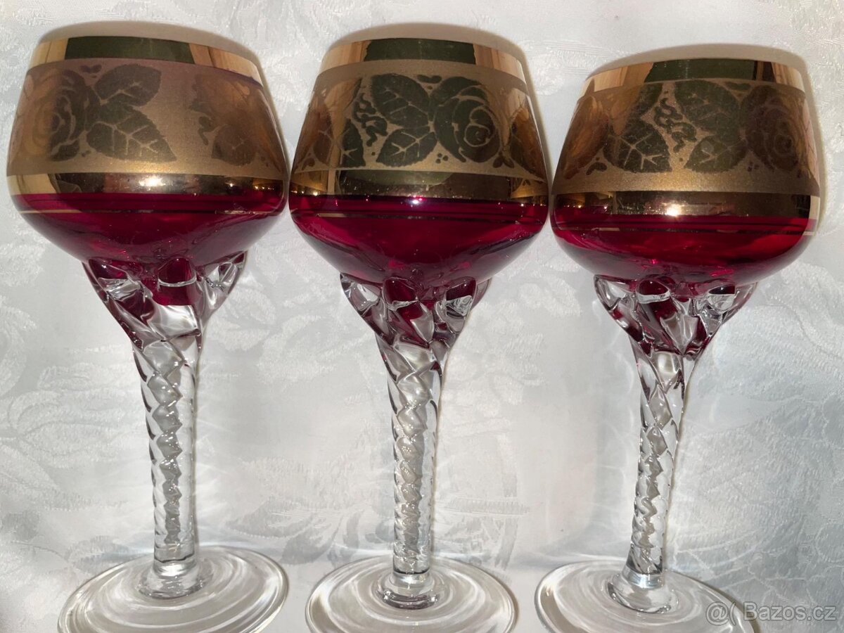 Porcelán - RUBÍNOVÉ SKLO