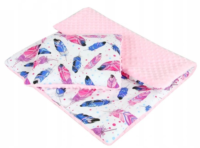 2 sada do kočárku minky s pírky