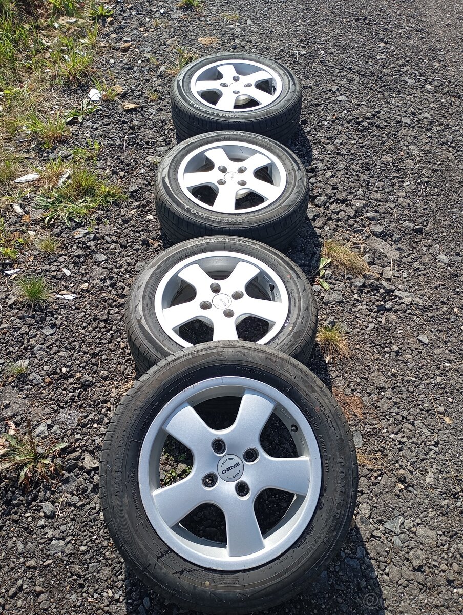 Alu kola 4x108 R15 letní pneu