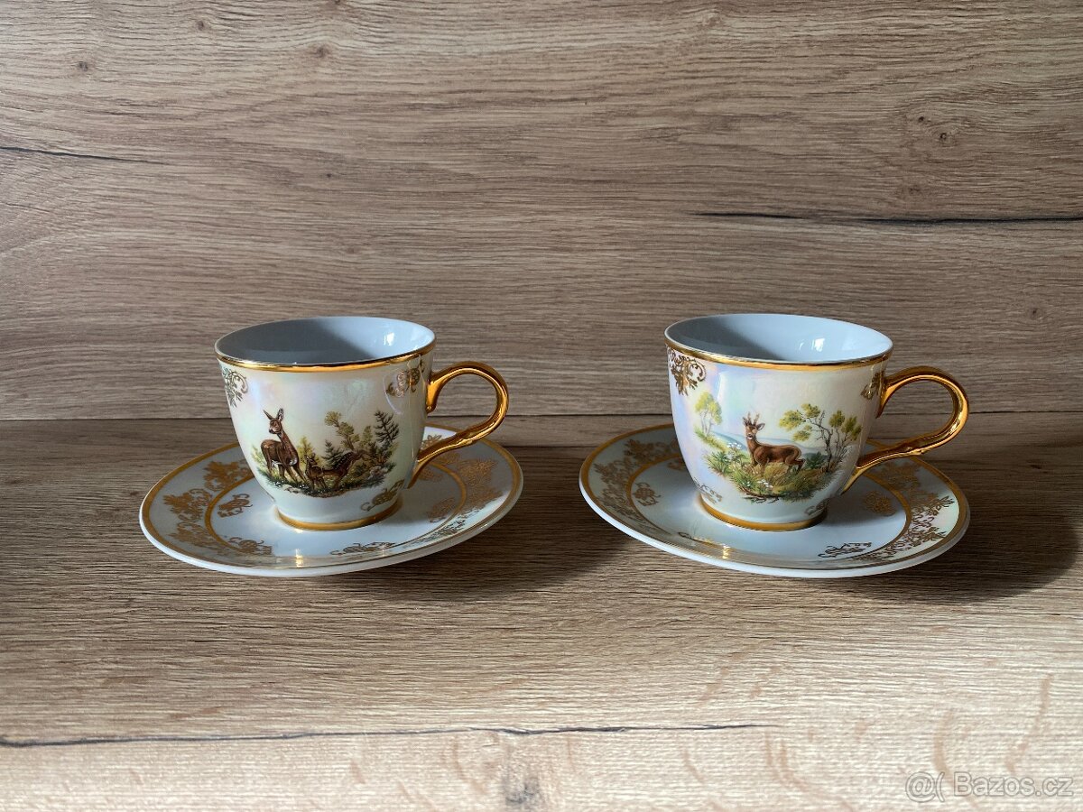 hrnek hrneček myslivecký hrnek porcelán lovecká tématika