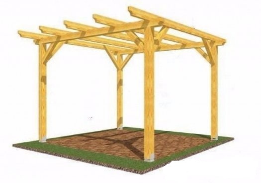 Pergola 6 X 3 m hranol 10x10cm