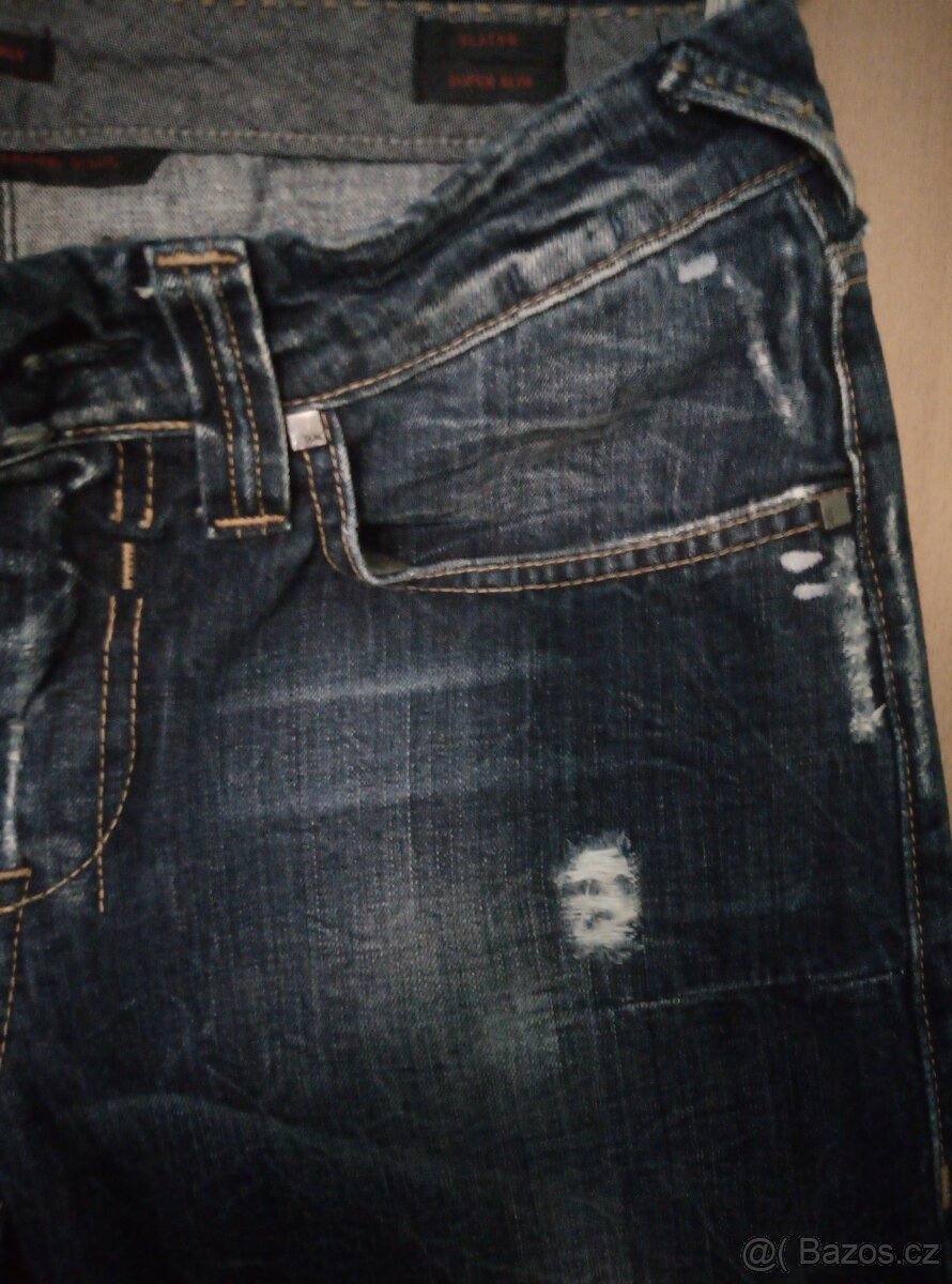 Luxusní italské džíny Seal Kay - 10