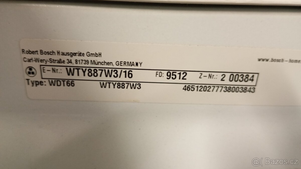 Pračka a sušička prádla Bosch - 10