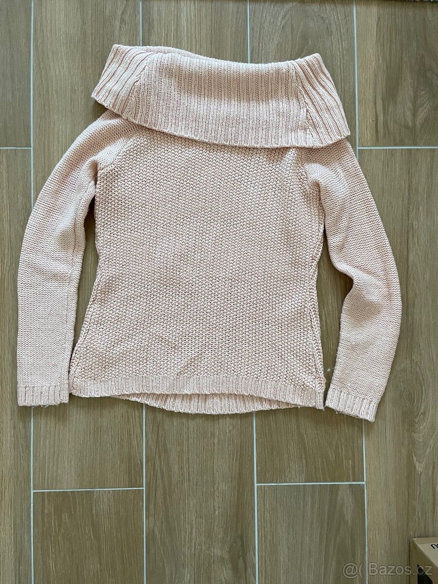 Růžový / Meruňkový svetr zn. Orsay - 10