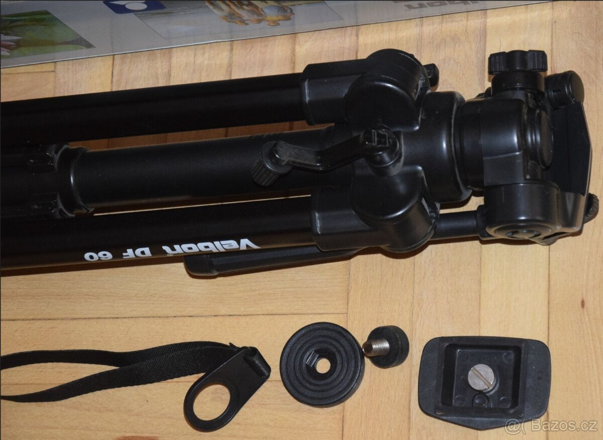 Stabilní tripod / stativ VELBON DF60, kvalitní -foto kamera - 10