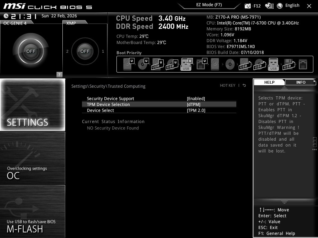 MSI Z170-A Pro + TPM + i7 6700 + Scythe Ninja - 10