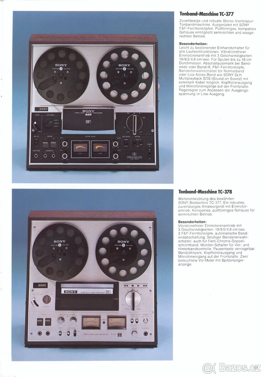 SONY TC-377Stereo Tape Recorder(1973-1976)Top - 10