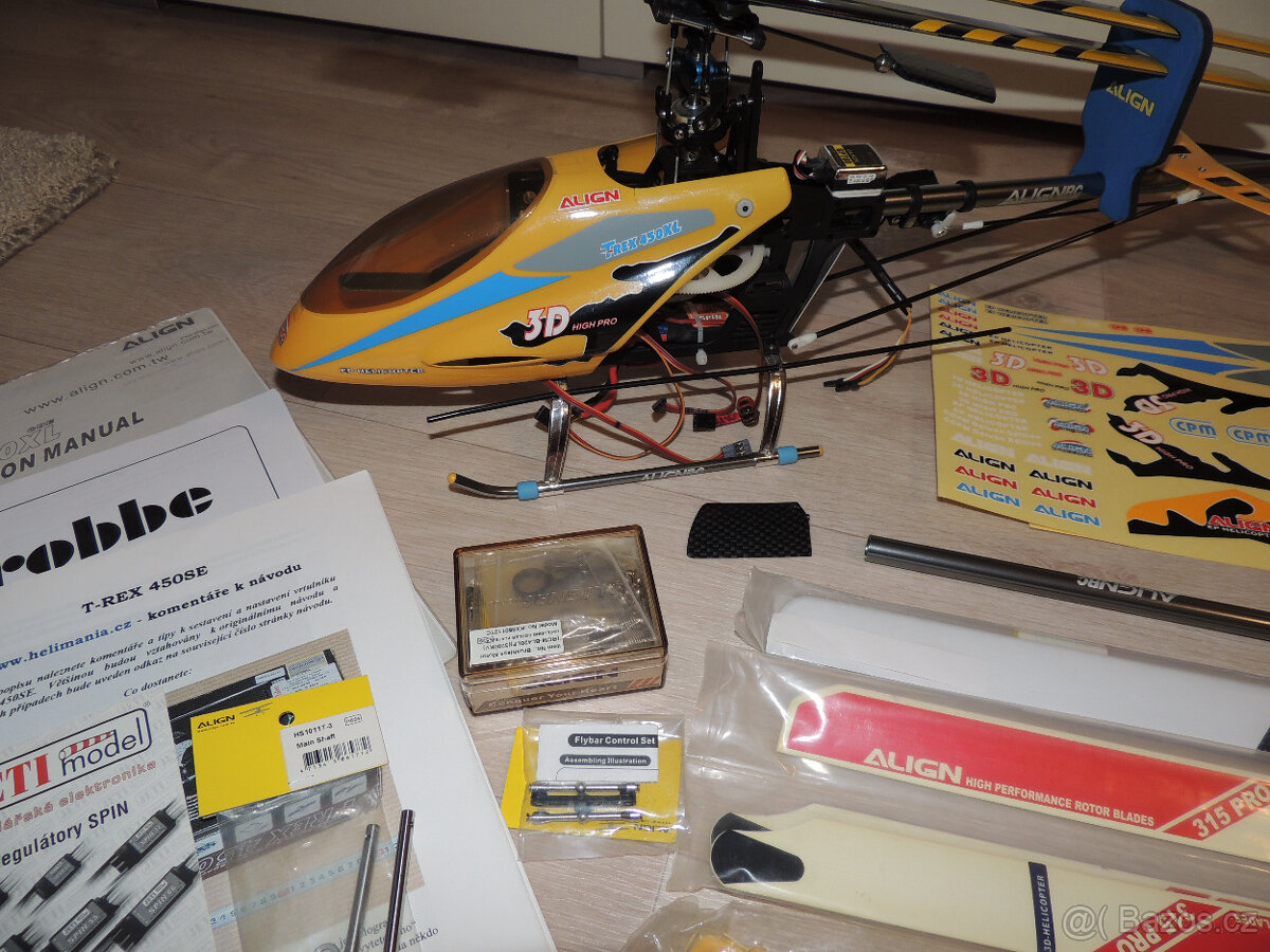 RC helikoptéra TRex-450 XL s příslušenstvím - 10