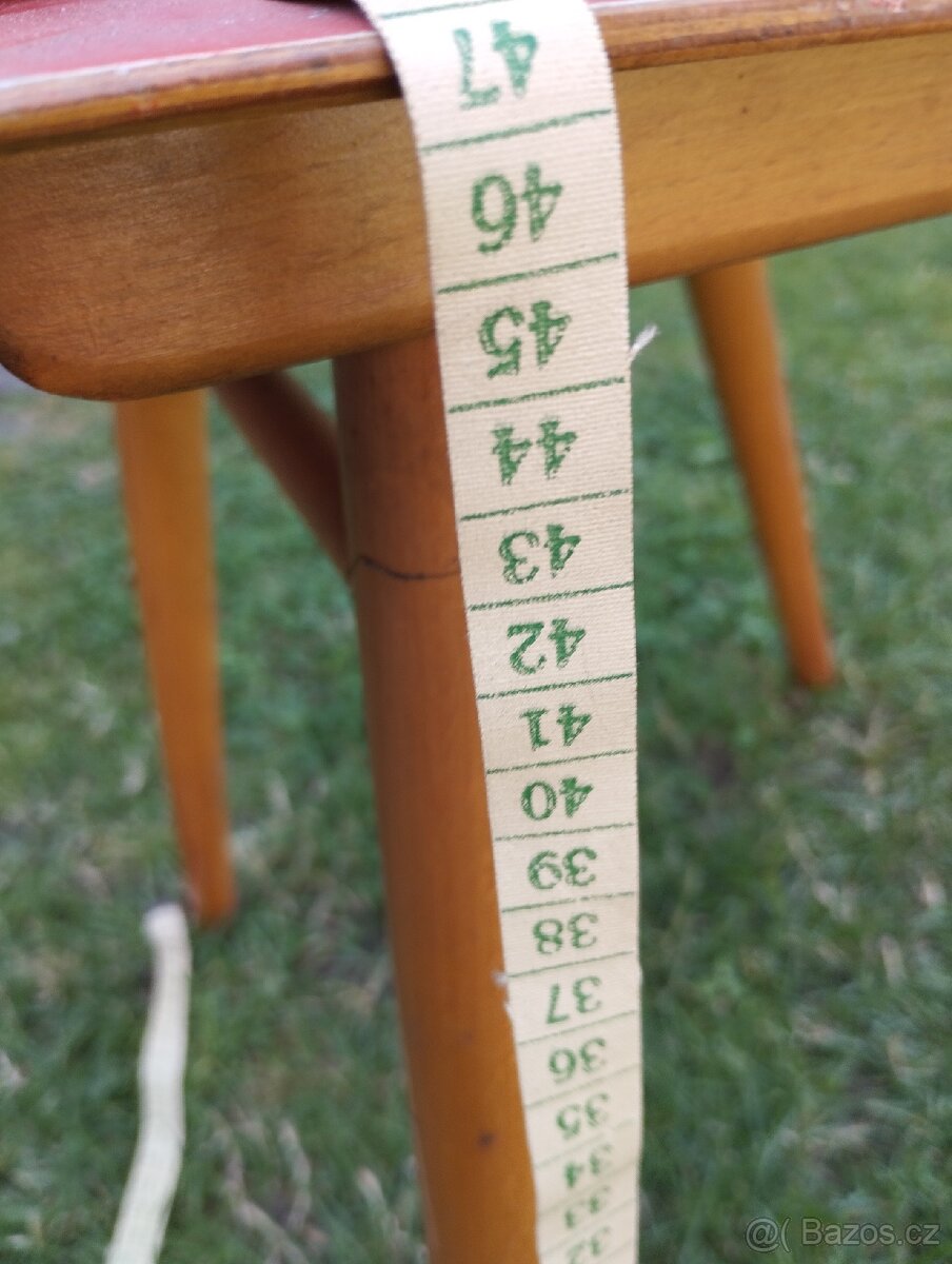 2 Dřevěné retro židle stáří cca 80 let - 10