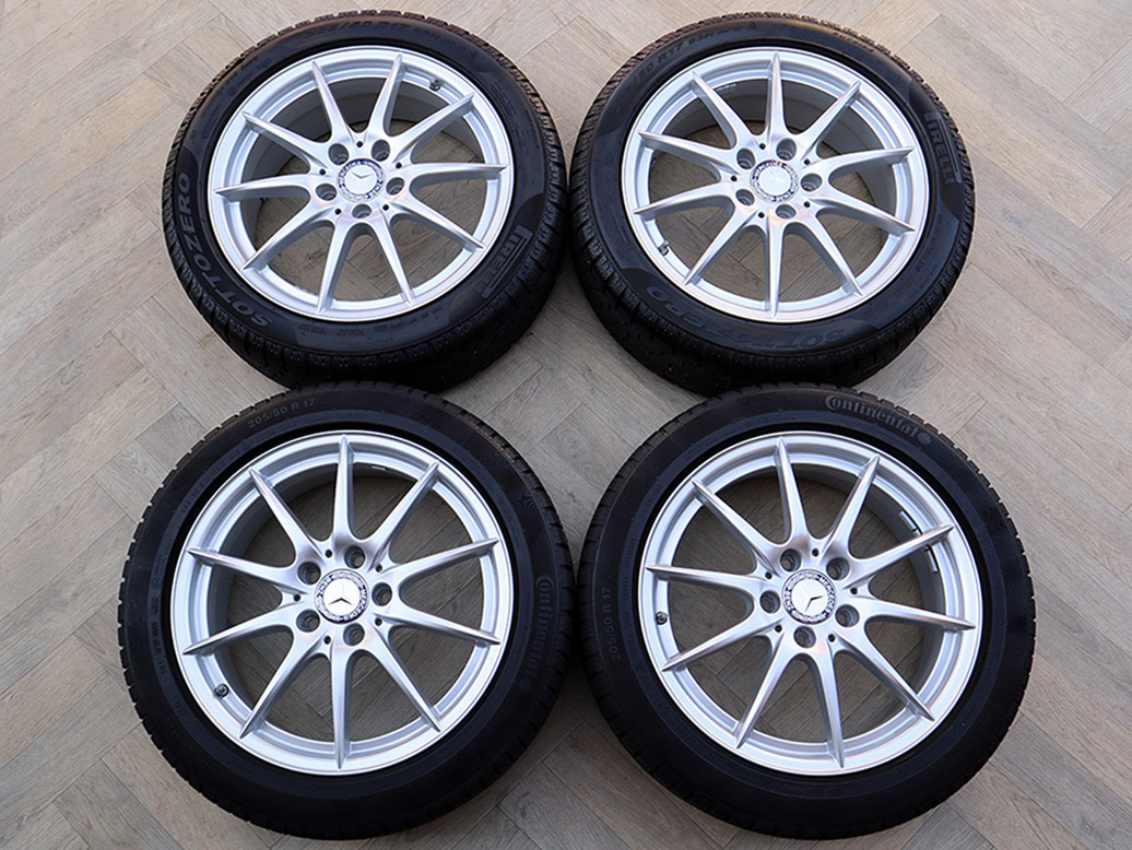 17" 5x112 ALU KOLA MERCEDES A + B + CLA – ZIMNÍ SADA - 10