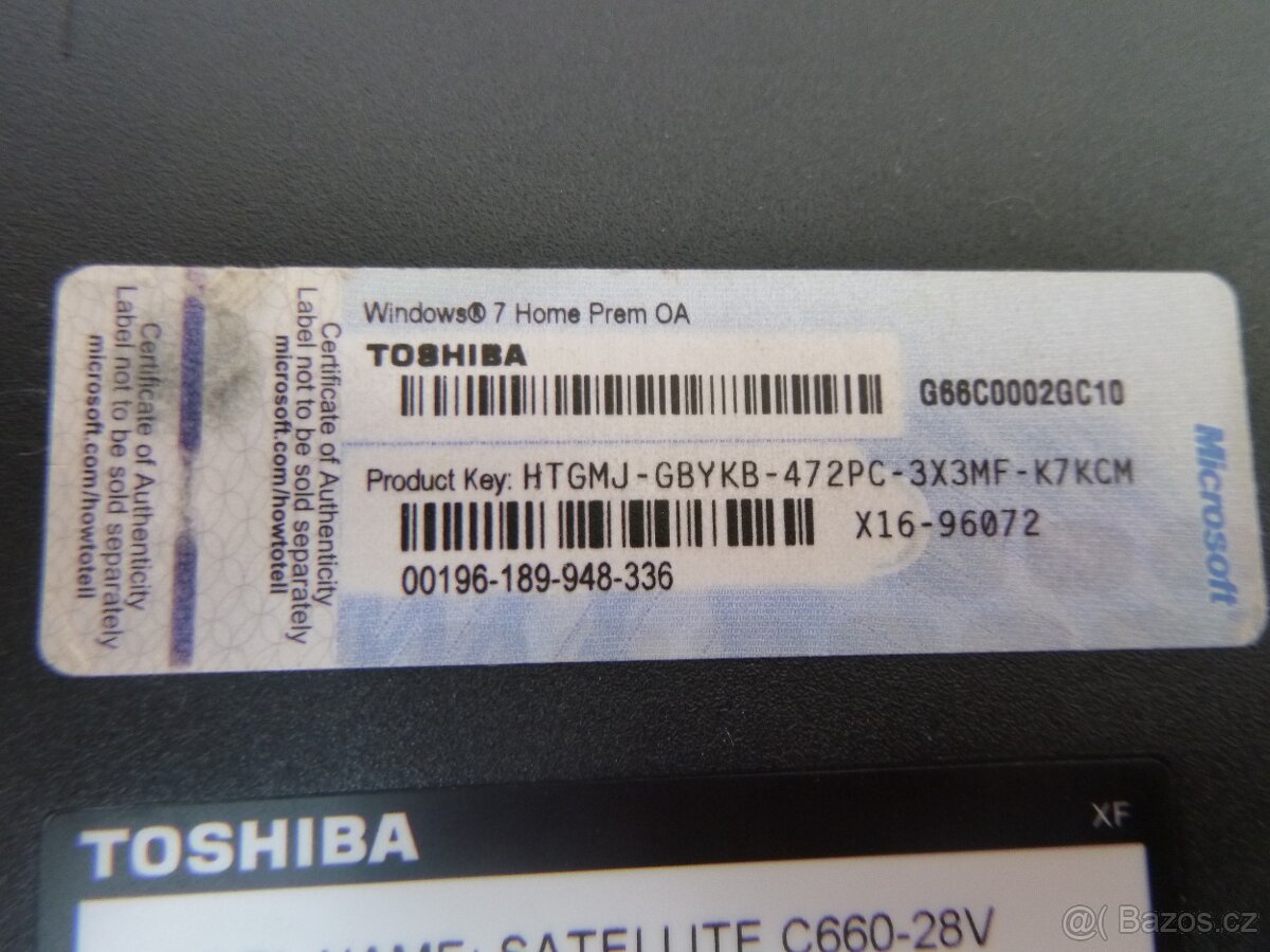 prodám notebook Toshiba - 10