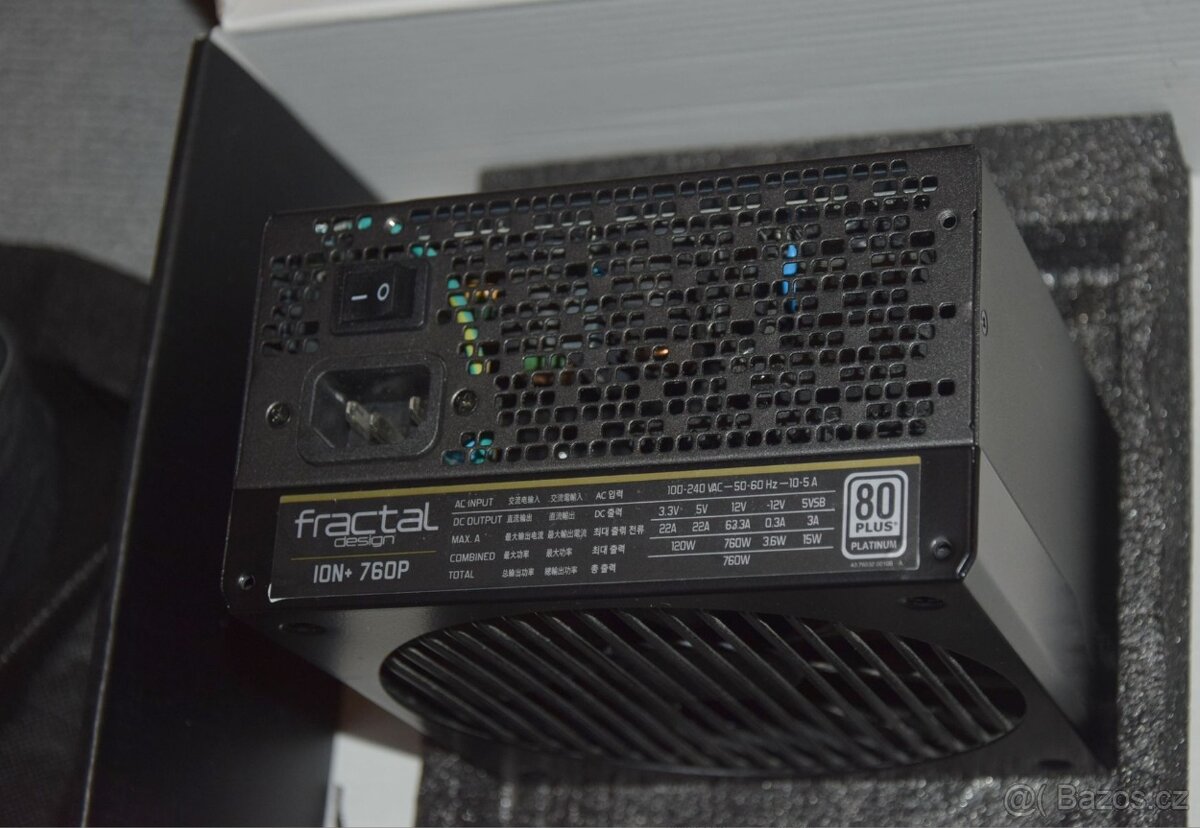 Fractal Design ION+ 760P plně modulární, tichý, PLATINUM - 10