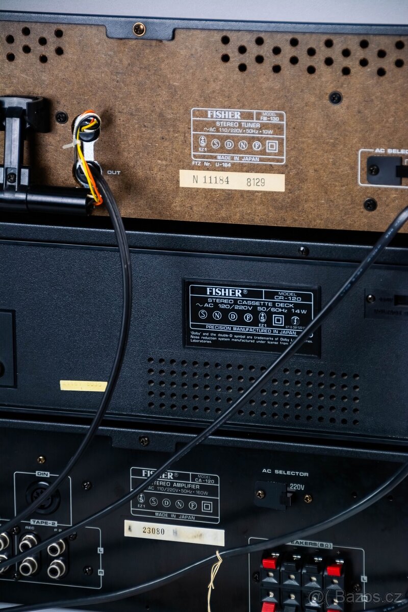 FISHER sestava/zesilovač, tapedeck, tuner - 10