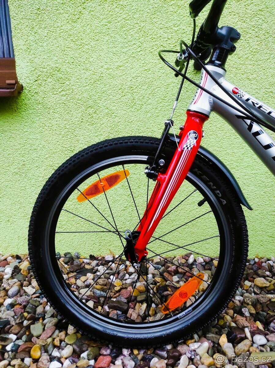 Značkové kolo Author Record 20" (stříbrná/červená) - 10