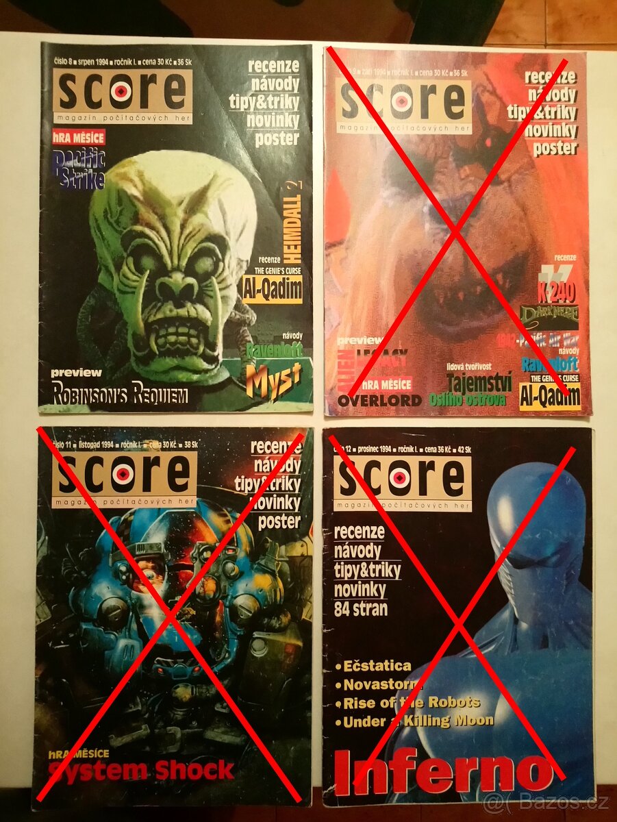 Časopisy SCORE č. 1 - 10