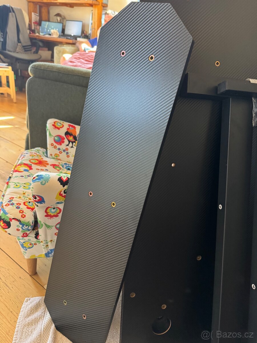 Herní stůl 100x55 cm, černý, nový - 10