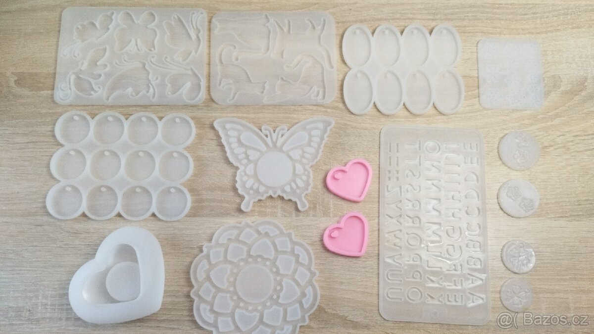 Silikonové formy na pryskyřici - Anděl, motýly, kočky - 10