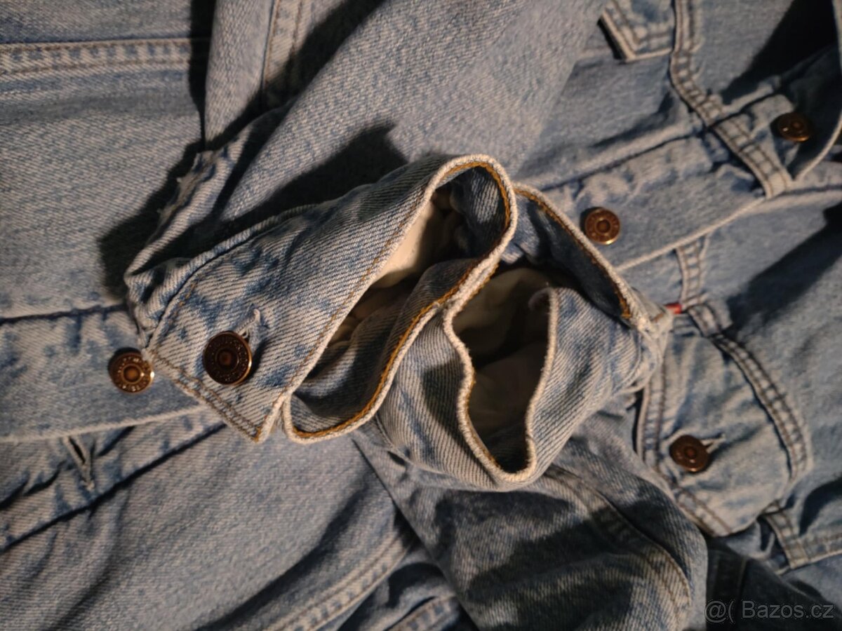 RIFLOVÁ BUNDA LEVI'S KOŽÍŠEK XXL - 10