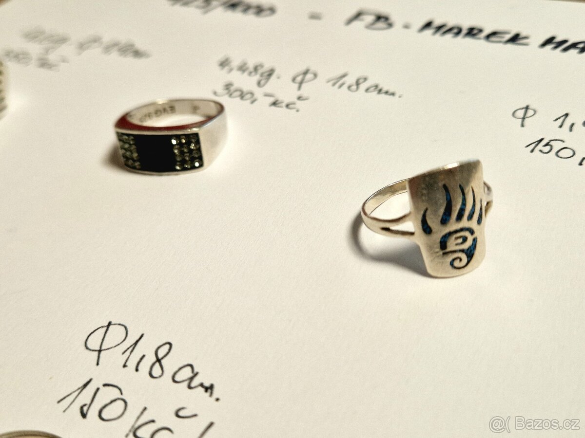⭐ STŘÍBRNÉ PTSTENY A NÁRAMKY 925/1000 ⭐ - 10