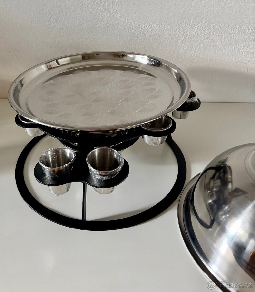 Nerezový SADŽ s ohřevem, sosečkami a panáky - 10