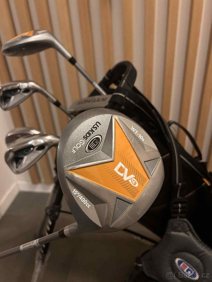 Prodám golfový set US Kids Golf, 63", 157 až 169cm - 10