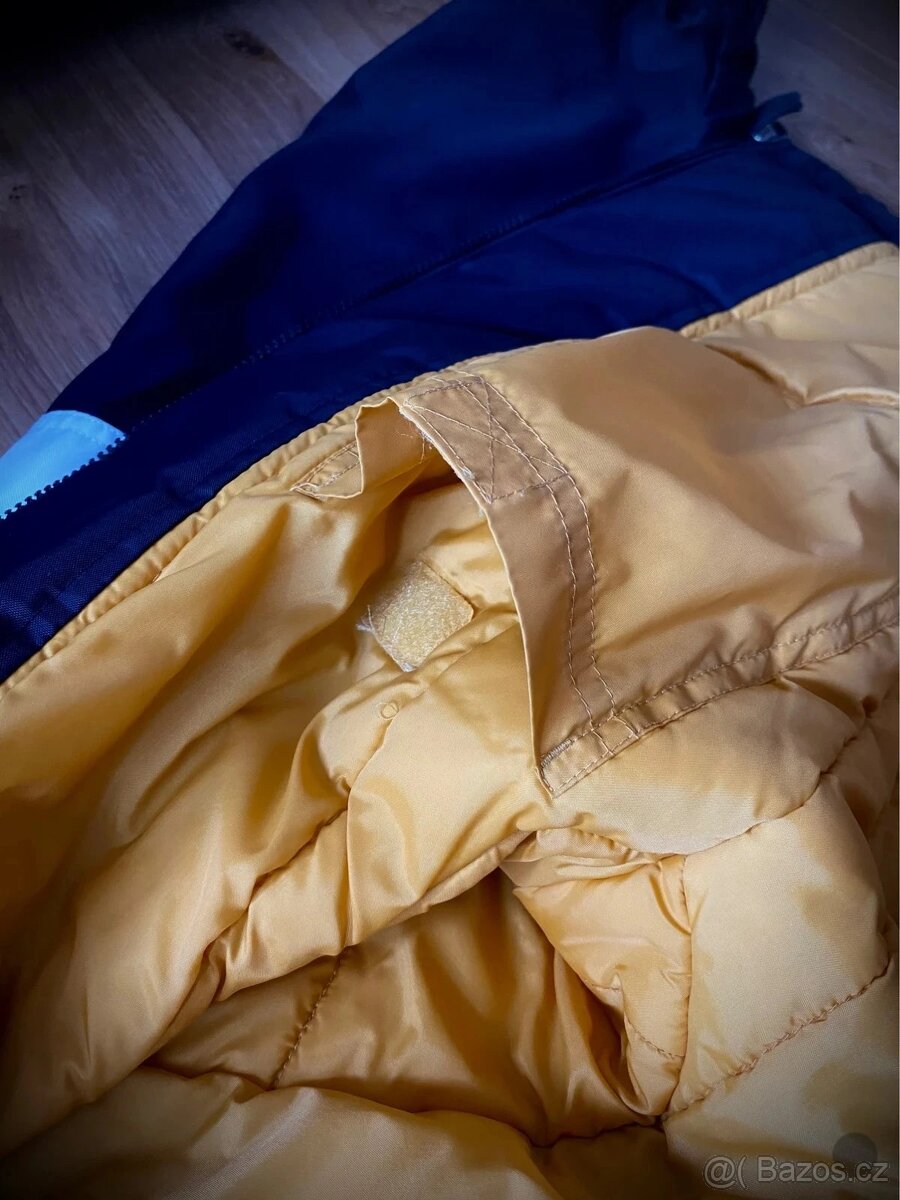 Vintage Nike bunda 90s – modrožlutá, M - 10