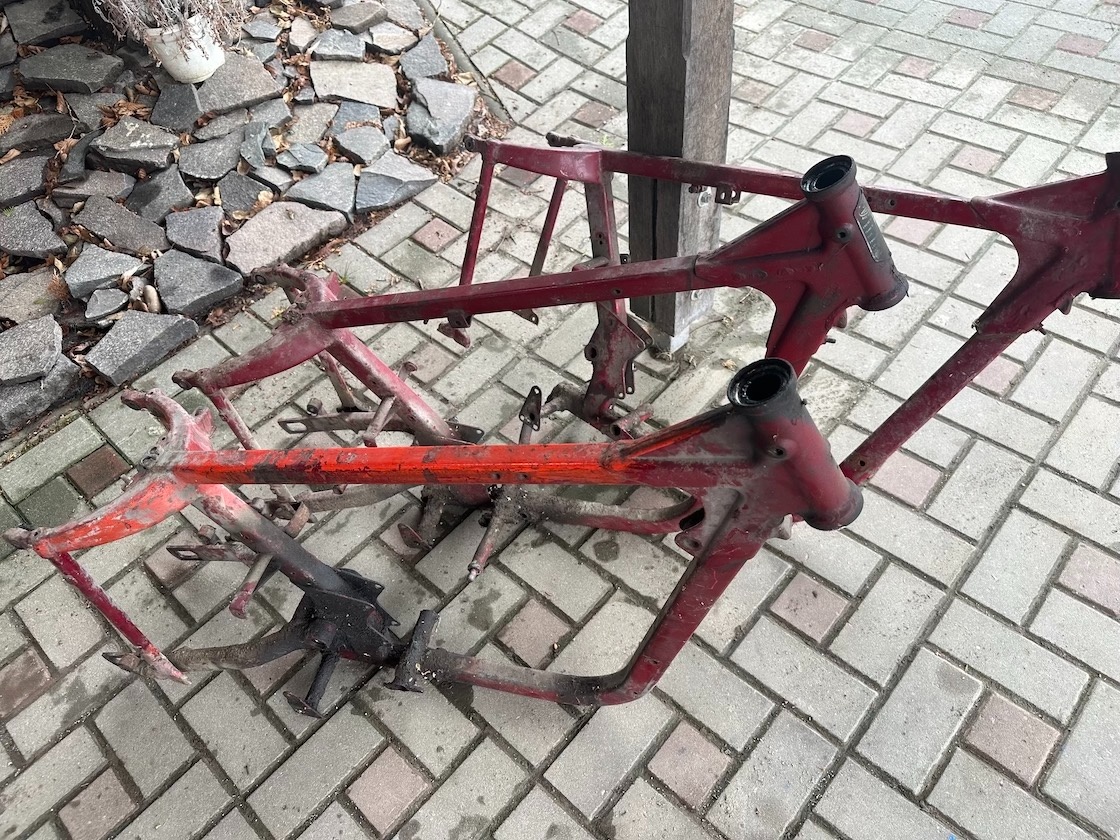 RÁM JAWA 250/353 350/354 kývačka OKO SAJDKA BEZ ČISLA - 10