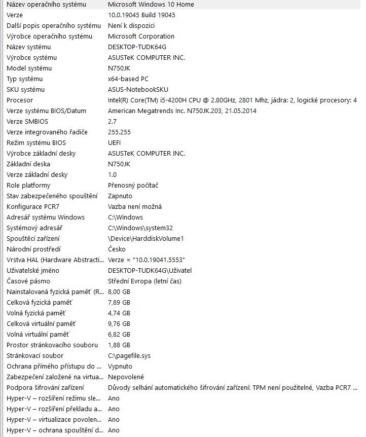 PRODÁM PRÉMIOVÝ NOTEBOOK ASUS HLINIKOVÉ TĚLO BANG & OLUFSEN - 10