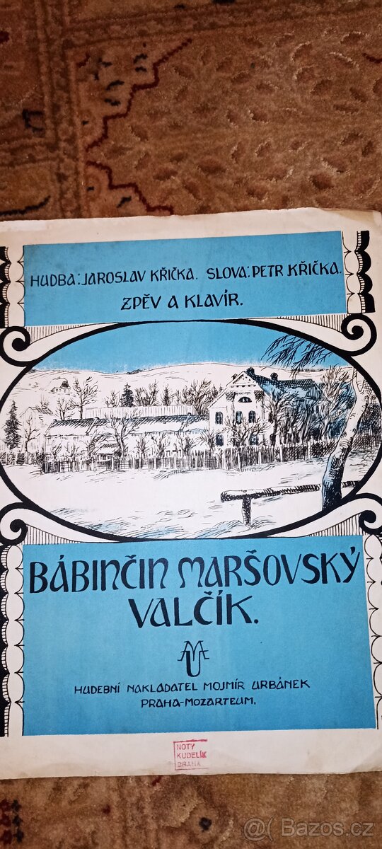 Staré noty pro klavír - Národní písně - 10