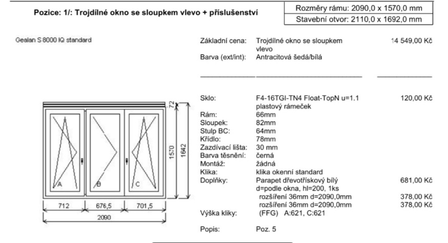 Plastová okna stáří 5 let - 10