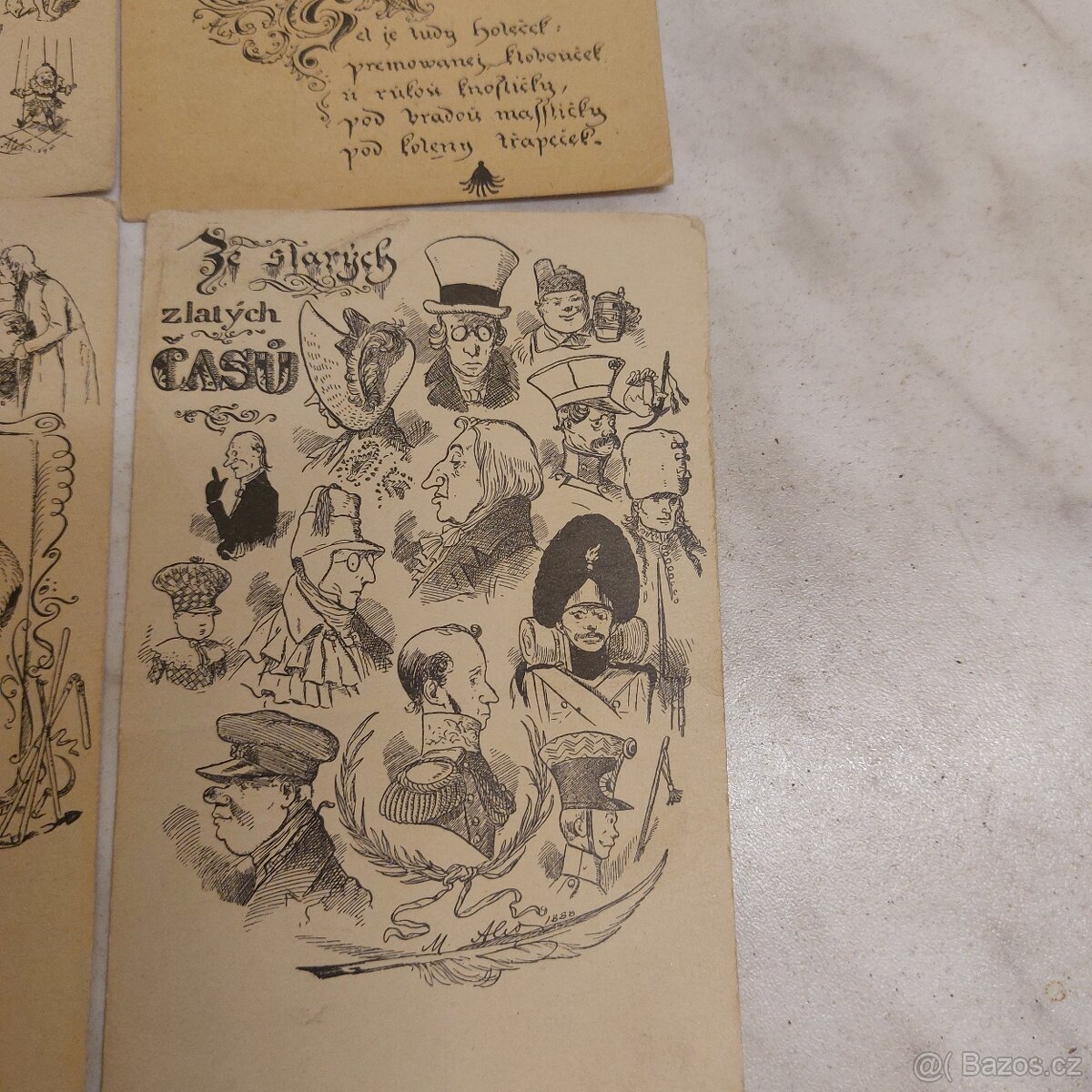 Staré nepoužité pohlednice. - 10