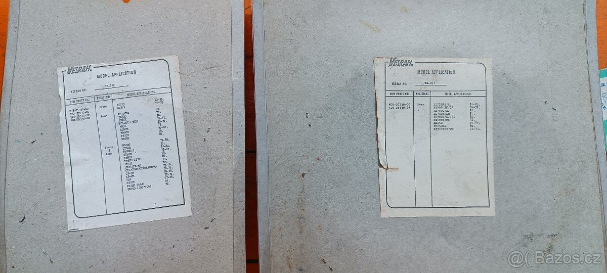 Brzdové čelisti - pakny - pro JAPONSKÉ motocykly - 10