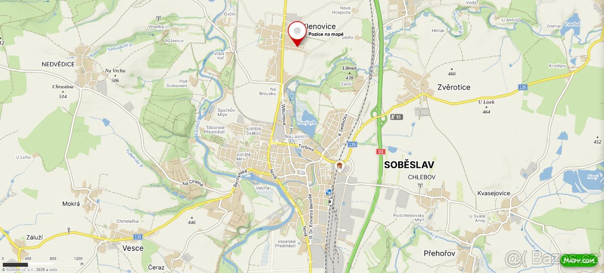 Prodej stavebního pozemku, 700 m2, Klenovice u Soběslavi - 10