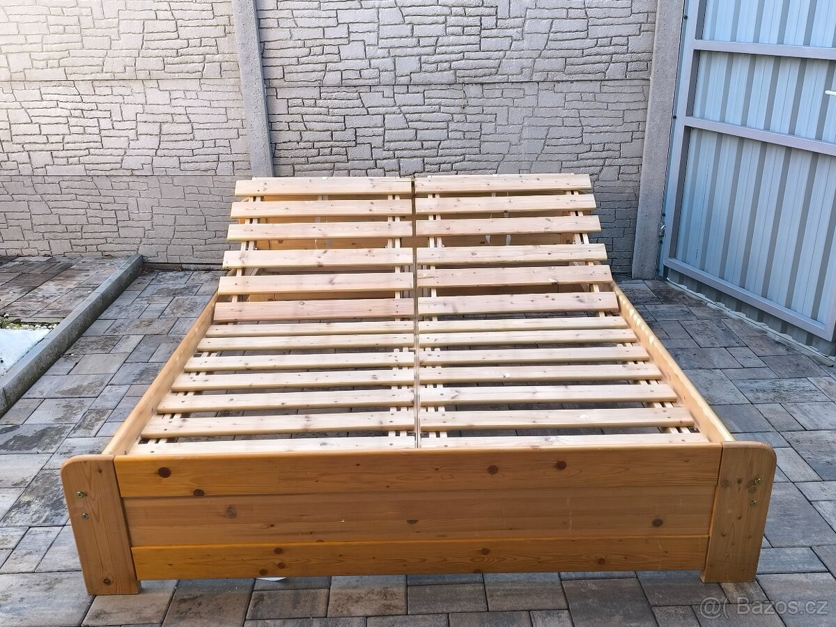 Prodám manželskou postel + Matrace ZDARMA - 10