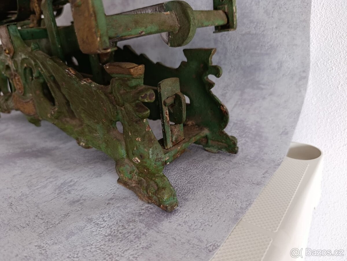 Starožitná figurální litinová váha Sperling DRACI rok 1936 - 10