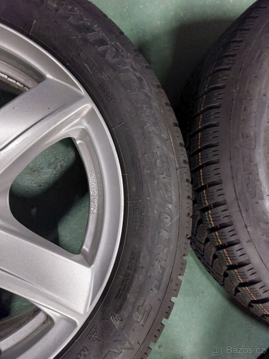 Kompletní hliníková kola 16" na Ford Focus IV. zimní Dunlop - 10