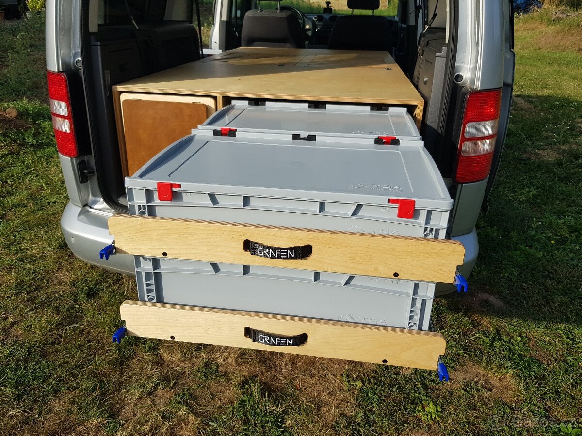 Obytná vestavba, camping box VW Caddy Maxi - 10