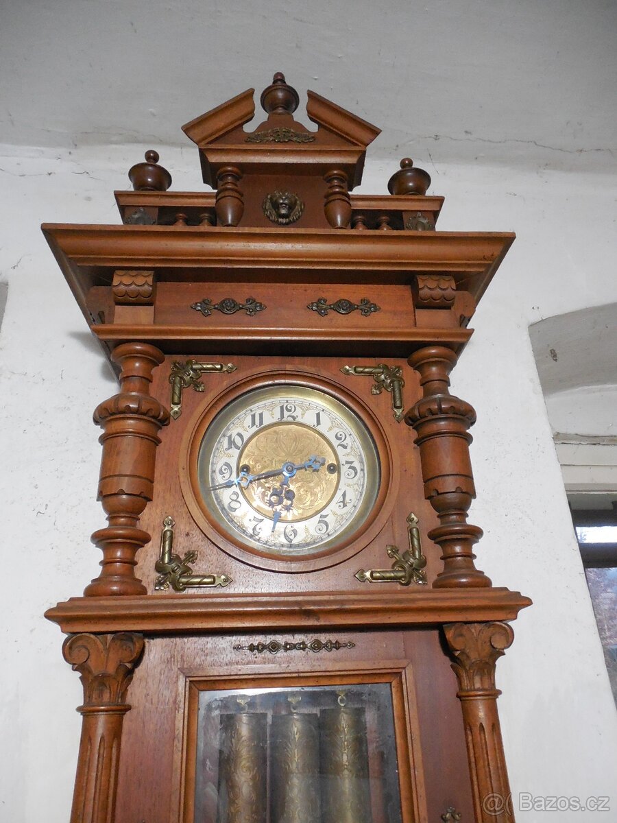 Hodiny pendlovky čtvrťové Gustav Becker - 10