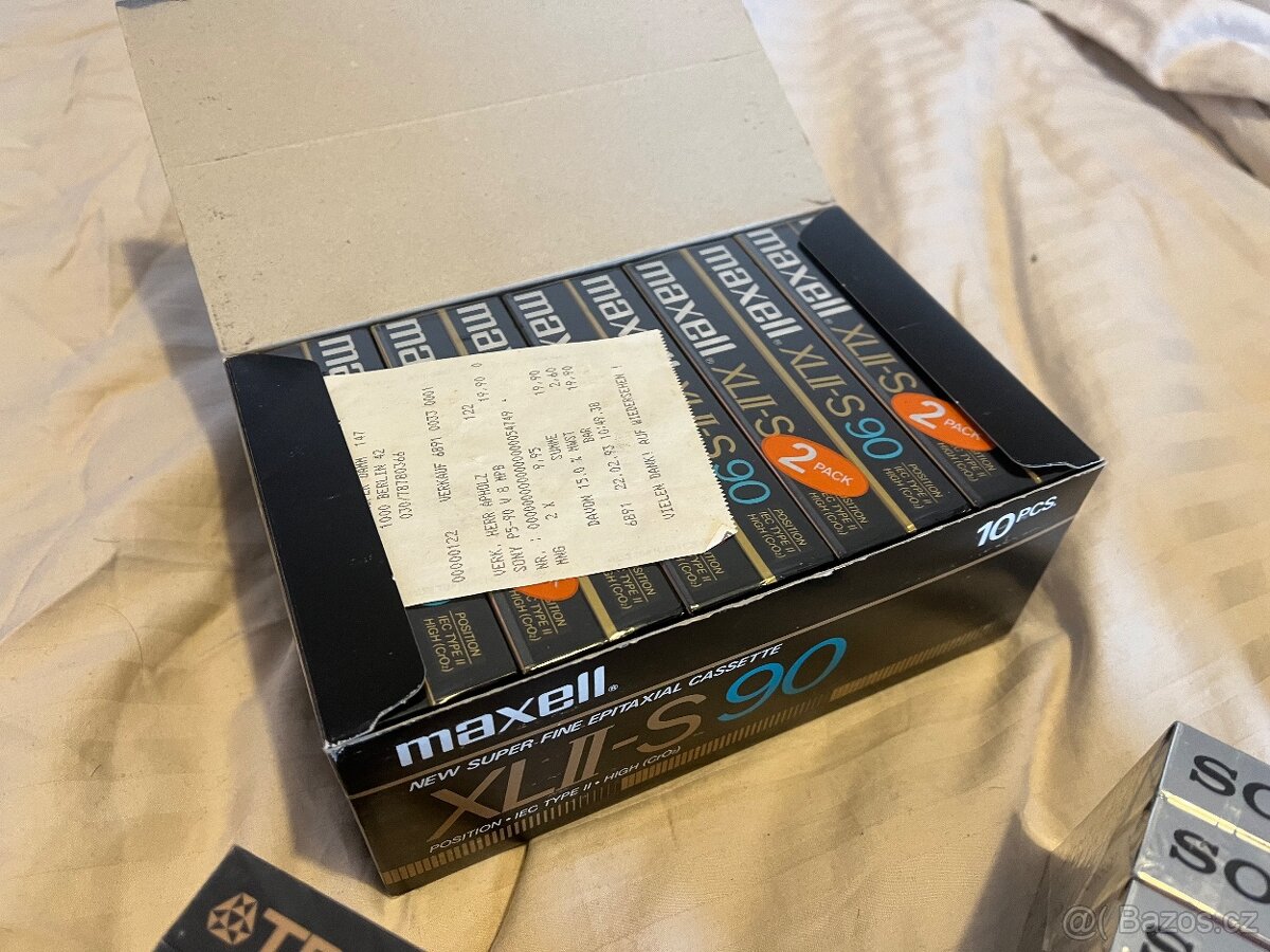 Kazety BASF TDK SONY MAXELL NOVÉ - 10