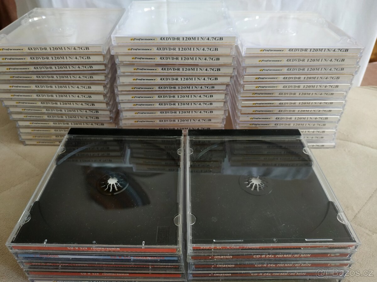 100x obaly 10,4 mm pro CD, DVD, Blu-ray - 10