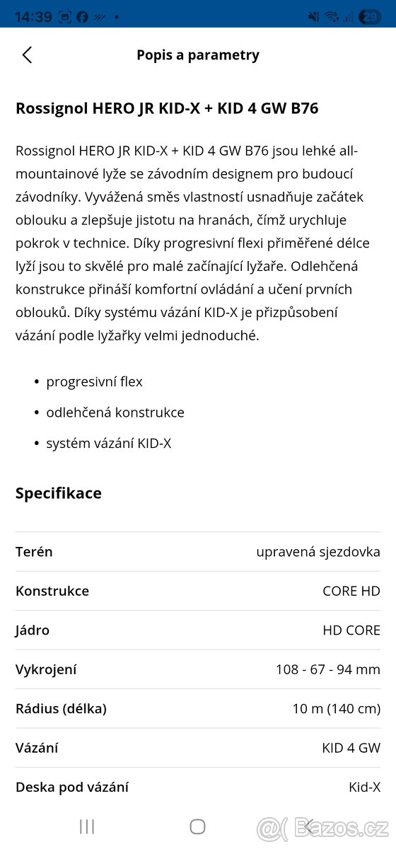 Dětské lyže Rossignol 120 cm - 10