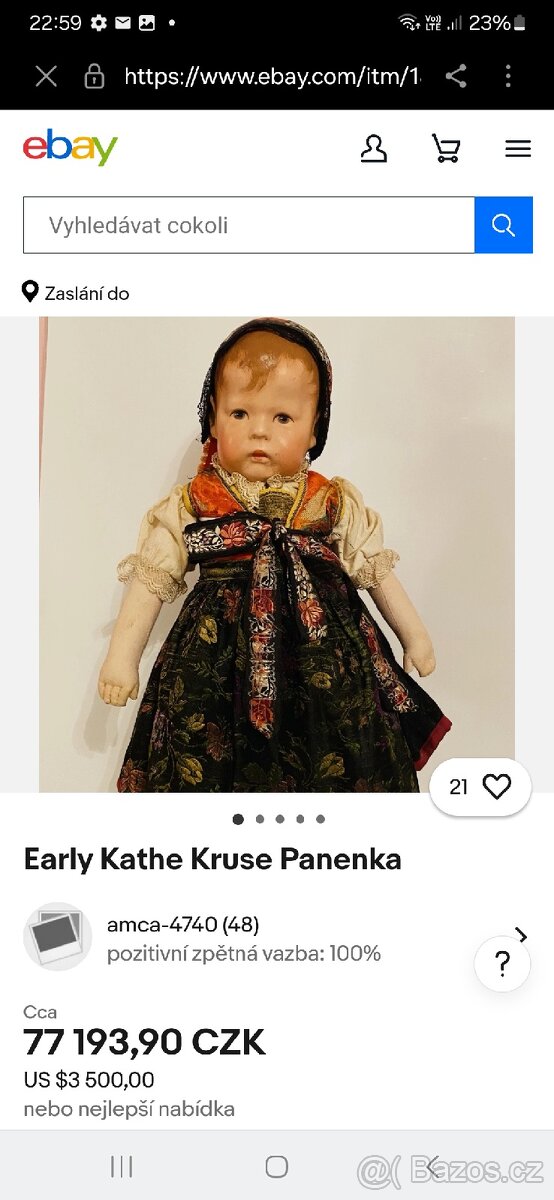 Panenka KATHE KRUSE .sběratelská rarita - 10